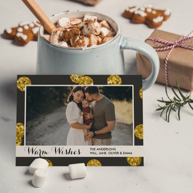 Tarjeta de Navidades de fotos de puntos Purpurinas (Subido por el creador)