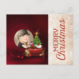 Tarjeta de Navidades de fotos de Santa