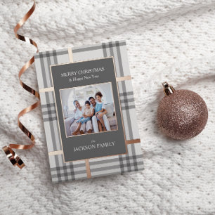 Tarjeta de Navidades de fotos de vacaciones de Rel