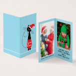 Tarjeta de Navidades de fotos familiares de Santa<br><div class="desc">Tarjetas de Navidades de fotos familiares de Santa Claw,  de The Business Card Store. Estas tarjetas son una alternativa inteligente y más barata a tus tarjetas Navidades promedio porque son mucho más pequeñas y no tienen sobres. Simplemente dáselos a tu familia y amigos esta temporada de vacaciones.</div>