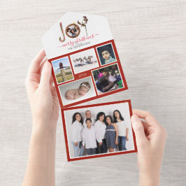 Tarjeta de Navidades de fotos familiares personali