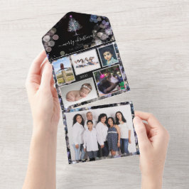 Tarjeta de Navidades de fotos familiares personali