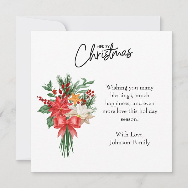 Tarjeta de Navidades de fotos y navidad (Anverso)