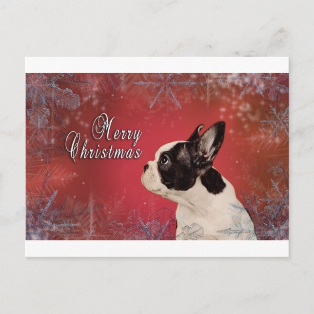 Tarjeta de Navidades de Francia (Anverso)