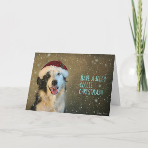 Tarjeta de Navidades de Frontera Collie.