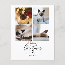 Tarjeta de Navidades de gato Mascota de Navidades 