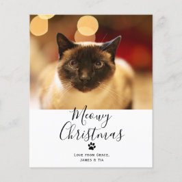 Tarjeta de Navidades de gato Mascota de Navidades 