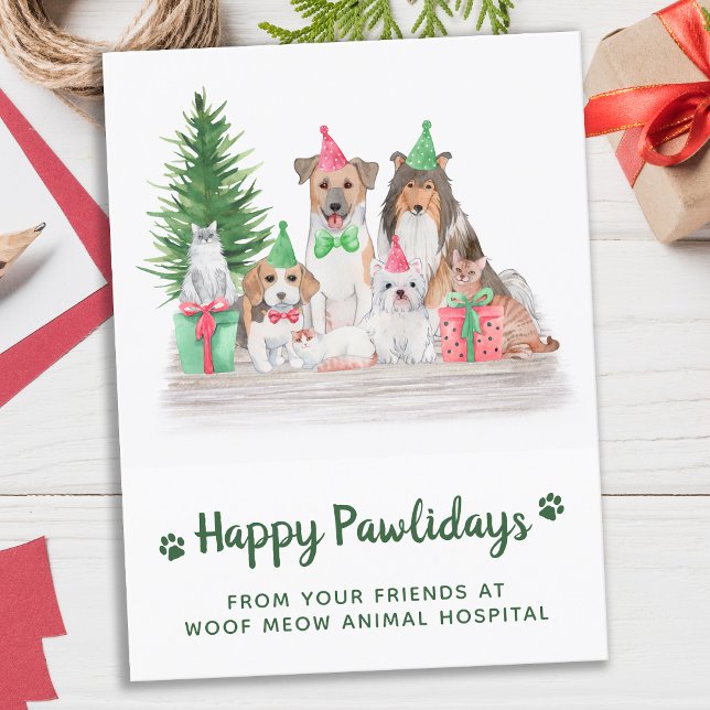 Tarjeta de Navidades de gatos de gatos de cachorro (Subido por el creador)
