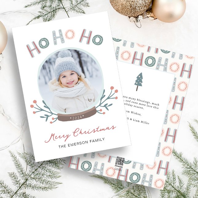 Tarjeta de Navidades de Globe de nieve (Snow Globe Christmas Card
)
