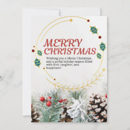 Tarjeta de Navidades de Golden Holiday Cheer