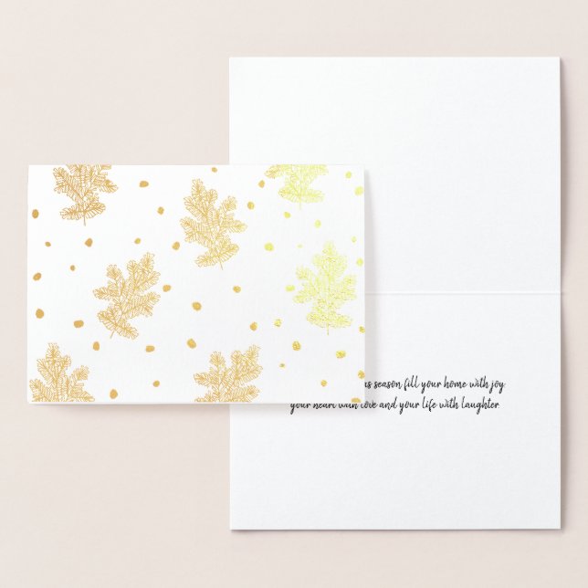 Tarjeta de Navidades de Golden Pine Boughs (Demostración)
