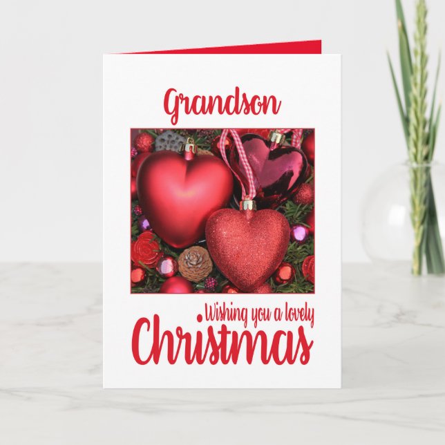 Tarjeta de Navidades de Grandson Lovely (Anverso)