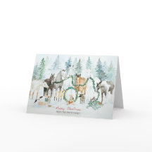 Tarjeta de Navidades de granja