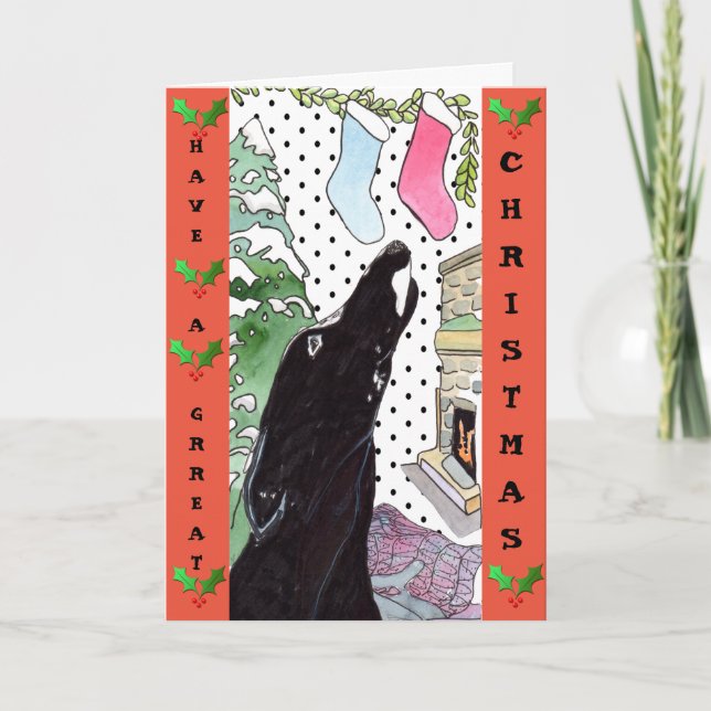 Tarjeta de Navidades de Greyhound (a32) (Anverso)