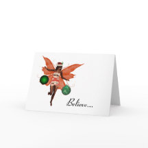 Tarjeta de Navidades de hadas de Navidades afroame