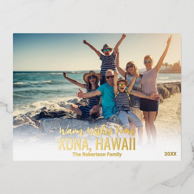 TARJETA DE NAVIDADES DE HAWAII | TARJETAS POSTALES (Anverso)