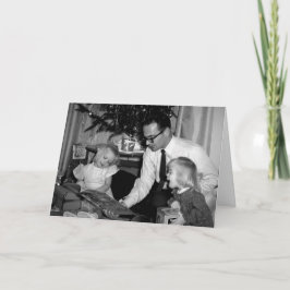 Tarjeta de Navidades de hermanas de época