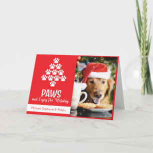 Tarjeta de Navidades de Holiday Paws