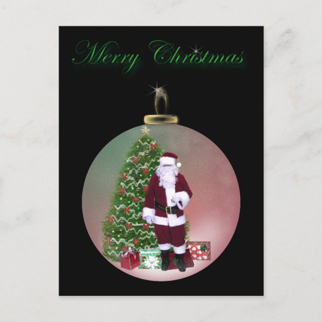 Tarjeta de Navidades de honor de Santa (Anverso)