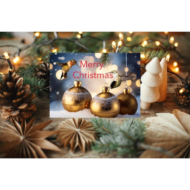 Tarjeta de Navidades de Hummingbird (Subido por el creador)