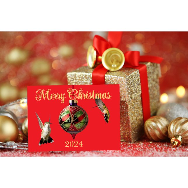 Tarjeta de Navidades de Hummingbird (Subido por el creador)