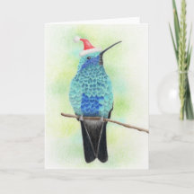 Tarjeta de Navidades de Hummingbird