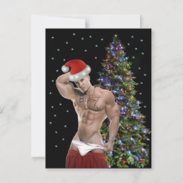 Tarjeta de Navidades de Hunk Buff Santa