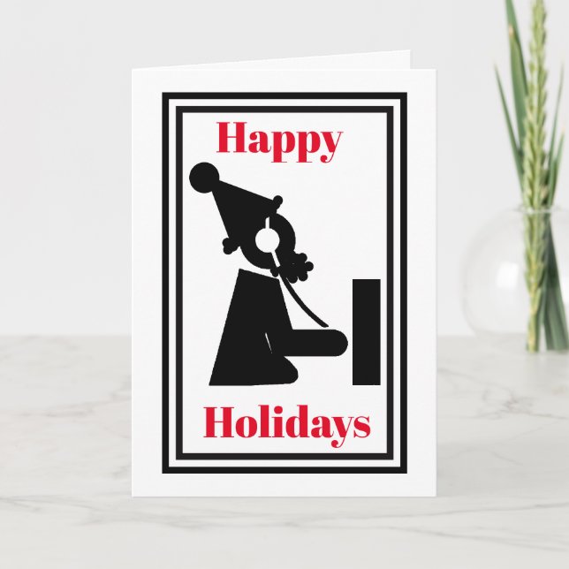 Tarjeta de Navidades de iconos de Ham Radio Santa  (Anverso)