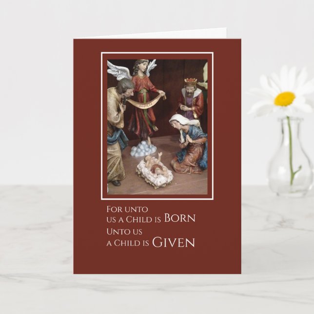 Tarjeta de Navidades de Iglesia Nacida en Estados  (Planta pequeña)