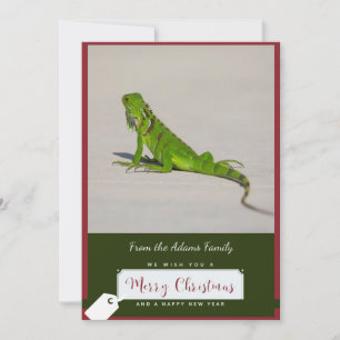 Tarjeta de Navidades de Iguana