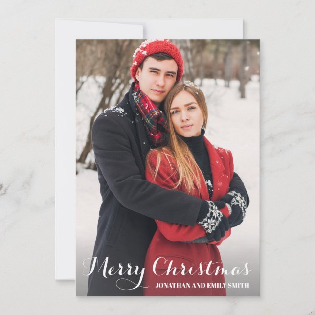 Tarjeta de Navidades de imágenes de caligrafía Fel (Anverso)