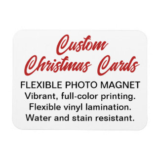 Tarjeta de Navidades de imán fotográfico personali