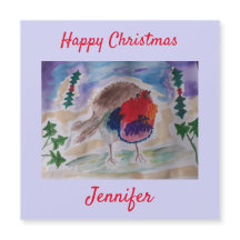 Tarjeta de Navidades de imanes personalizados Robi