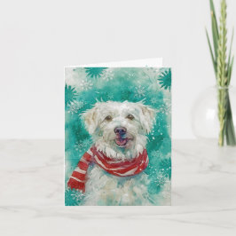 Tarjeta de Navidades de impresión de perros multim