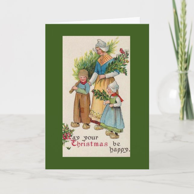 Tarjeta de Navidades de inspiración holandesa (Anverso)