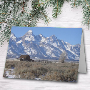 Tarjeta de Navidades de invierno de Teton