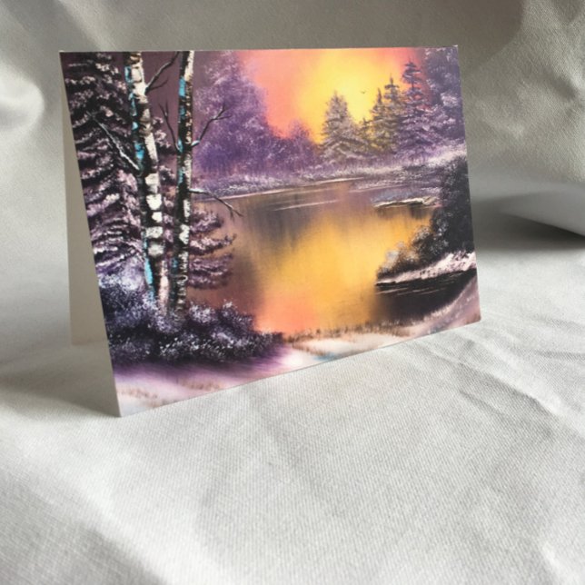 Tarjeta de Navidades de invierno por la mañana (Subido por el creador)