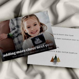 Tarjeta de Navidades de Invitación de embarazo de