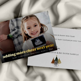 Tarjeta de Navidades de Invitación de embarazo de 