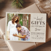 Tarjeta de Navidades de Invitación de embarazo rús