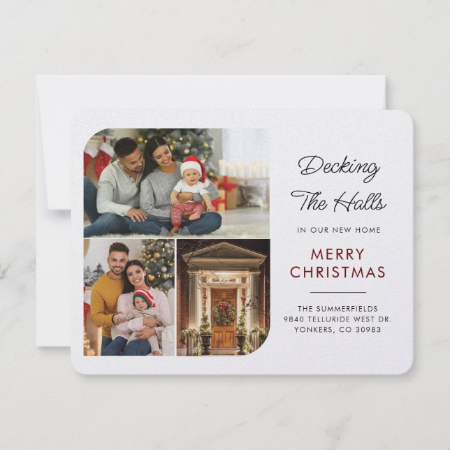 Tarjeta de Navidades de Invitación móvil de fotos  (Anverso)