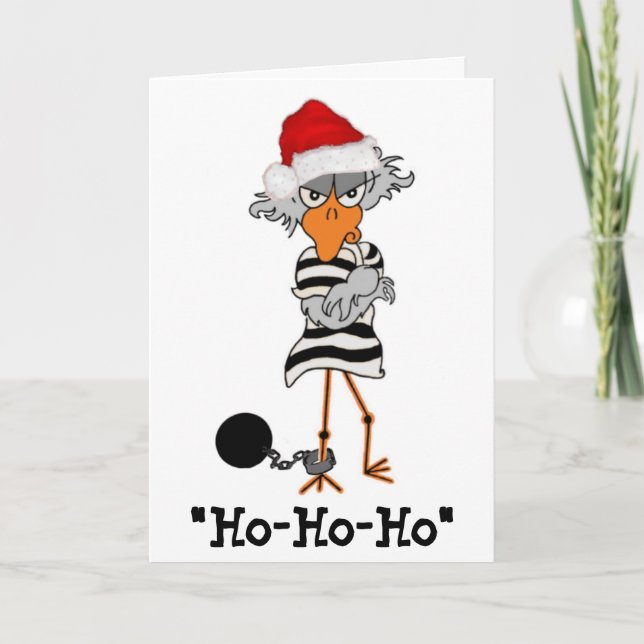 Tarjeta de Navidades de Jailbird (Anverso)
