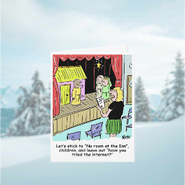 Tarjeta de Navidades de juego de natividad escolar