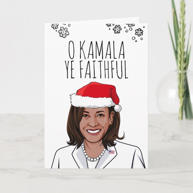 Tarjeta de Navidades de Kamala: O Kamala Ye Faithf (Anverso)