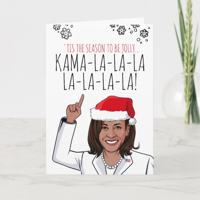 Tarjeta de Navidades de Kamala: Tarjeta Kamala-la- (Anverso)
