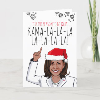 Tarjeta de Navidades de Kamala: Tarjeta Kamala-la-