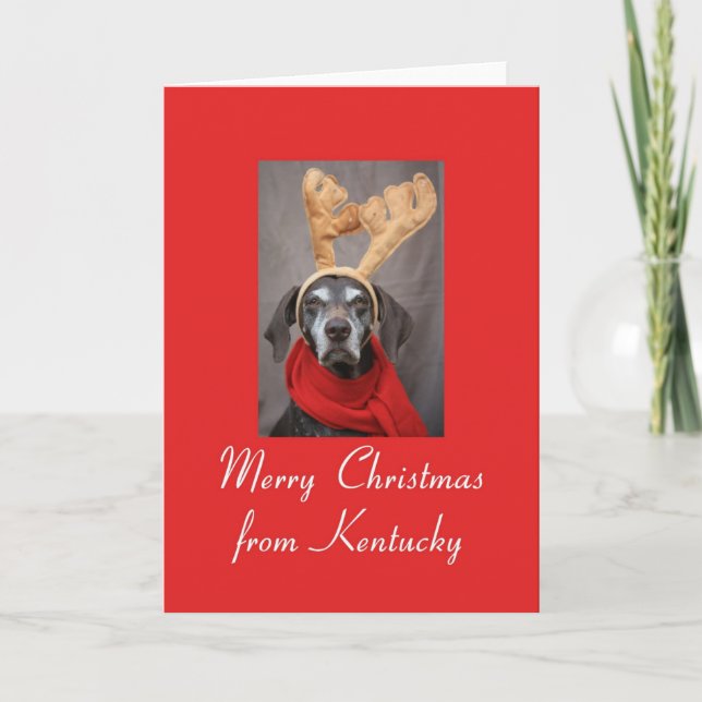 Tarjeta de Navidades de Kentucky, específica del e (Anverso)
