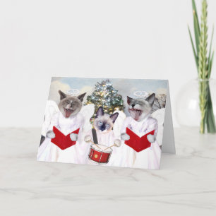 Tarjeta de Navidades de Kitten Carol