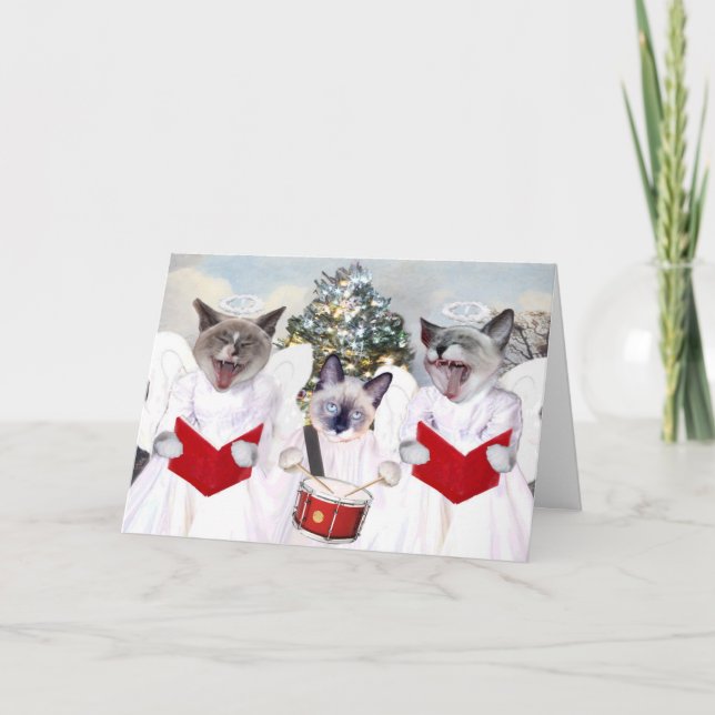 Tarjeta de Navidades de Kitten Carol (Anverso)