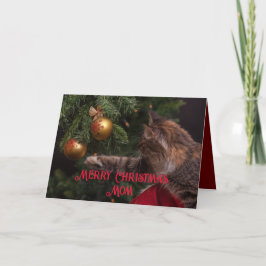 TARJETA DE NAVIDADES DE KITTY DE XMAS PARA MAMÁ